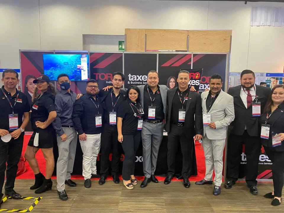 El equipo en la Expo de Franquicias
